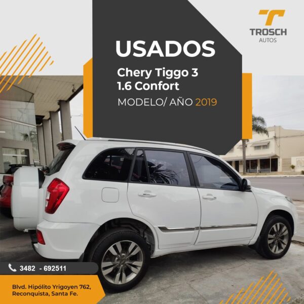 Chery Tiggo 3 1.6 Confort. Modelo Año 2019