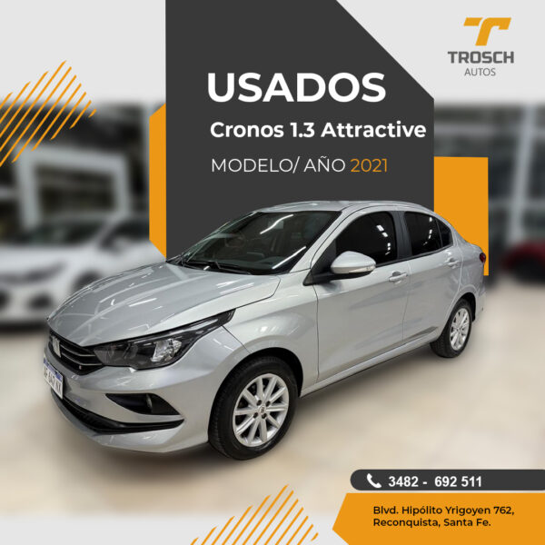 Cronos1.3 Attractive. Modelo Año 2021