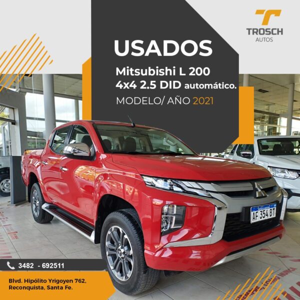Mitsubishi L200 4X4 Aut. Modelo Año 2021