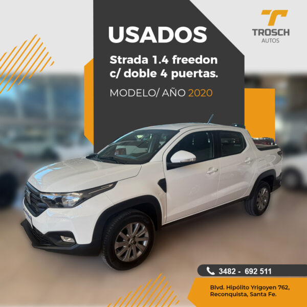 Strada1.4 Freedon c/doble 4Ptas. Modelo Año 2020